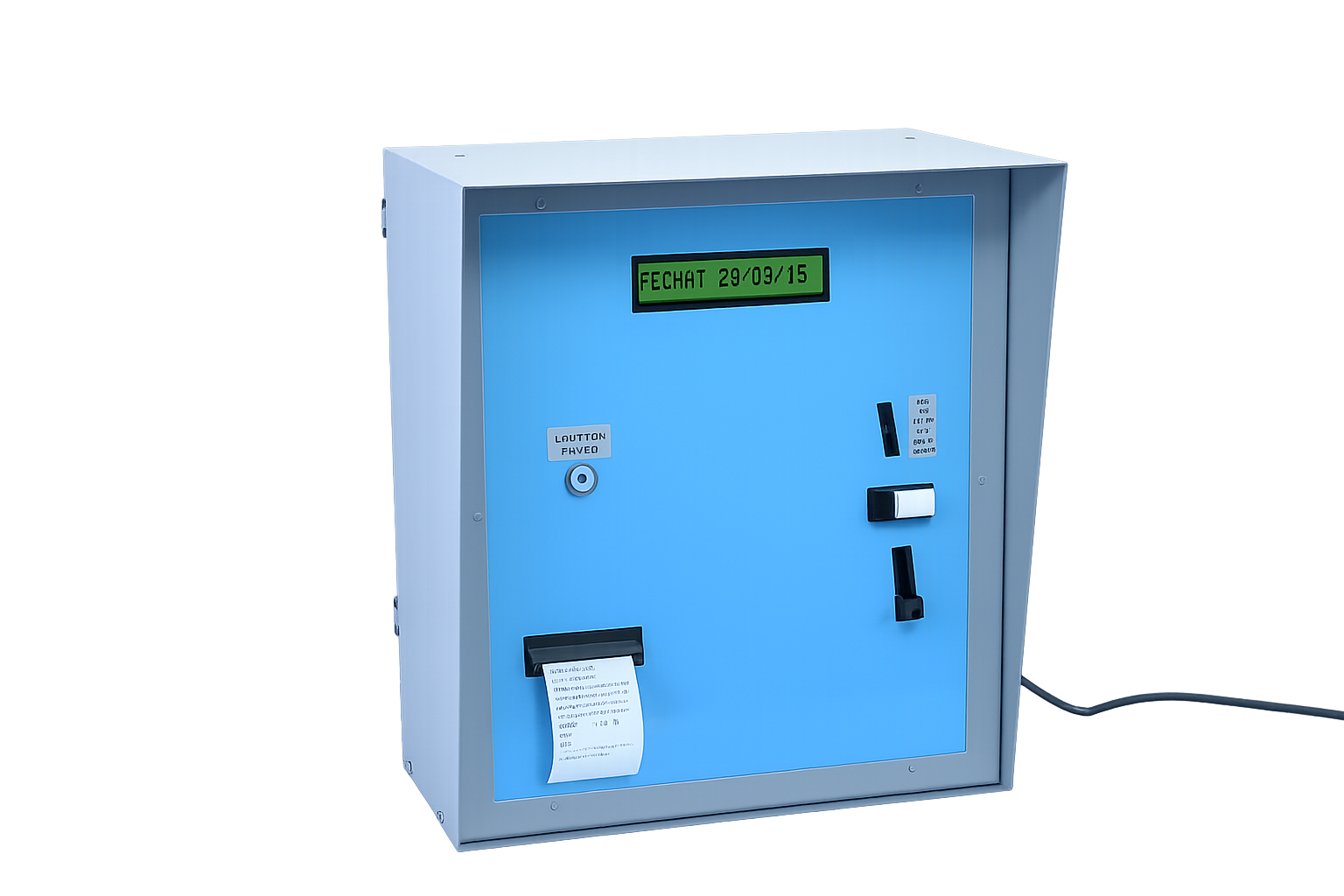 Sistema autoservicio de pesaje con impresión de ticket